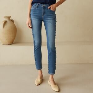 Urban Outfitters Flying Monkey Anthropologie Fringe Tassel Skinny Jeans Size 24